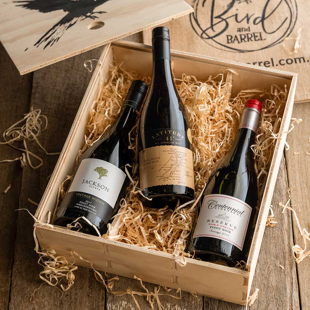 Serious Pinot Noir Gift Pack Bird and Barrel